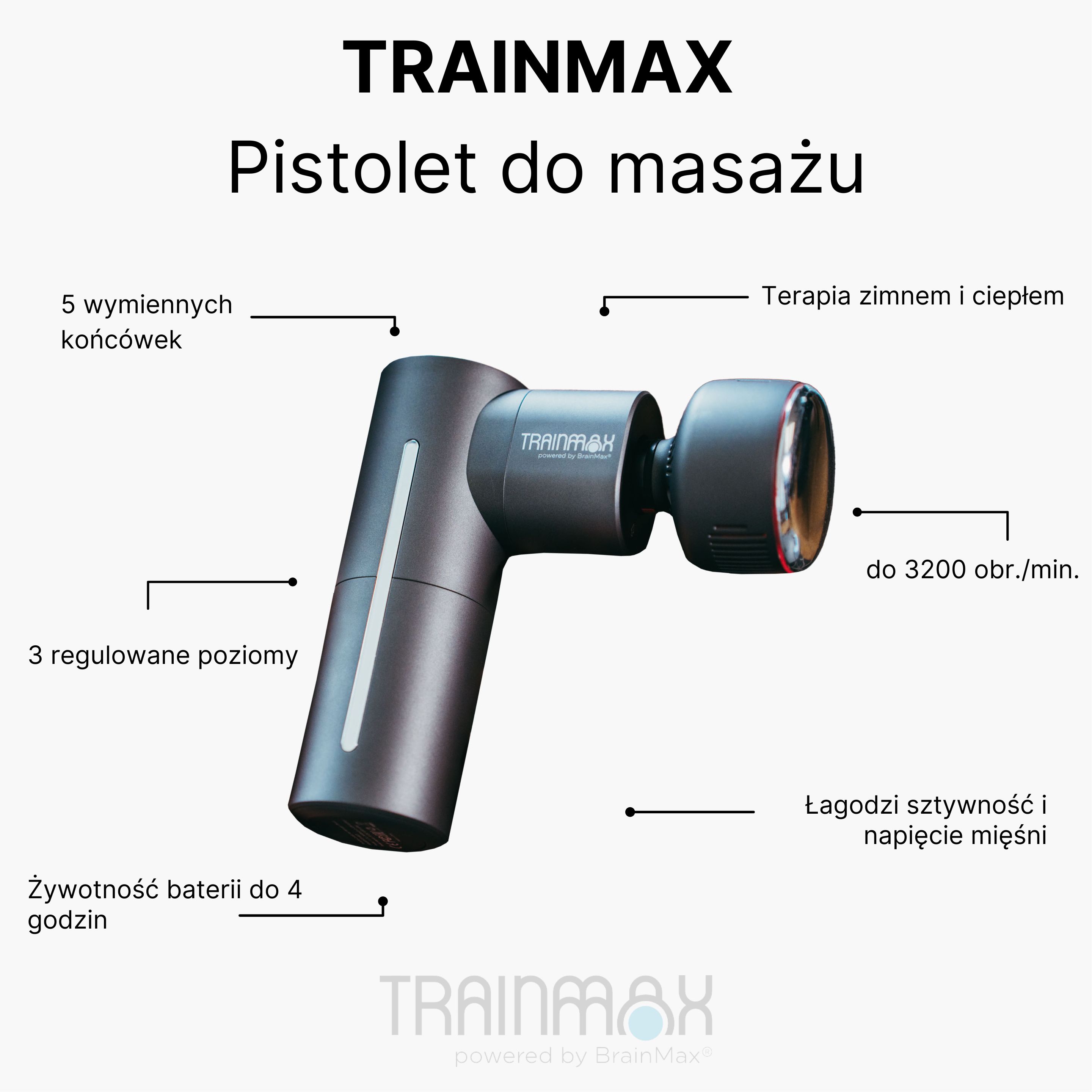 (Polština) Upraveno - produkt malá masážní pistole